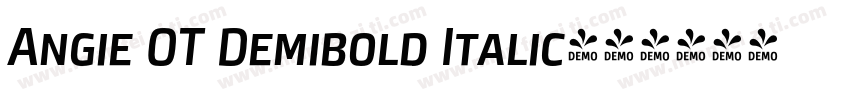 Angie OT Demibold Italic字体转换